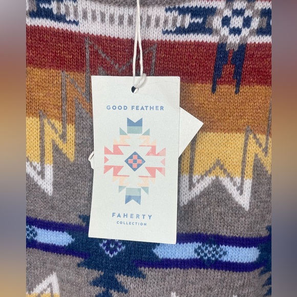 Faherty x Doug Good Feather Mock Neck Sweater size XS- NWT - Picture 4 of 10